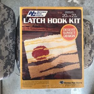 Vintage latch hook kit